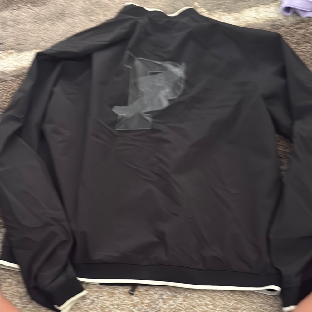 Polo Ralph Lauren Black Bomber Jacket with White Trim